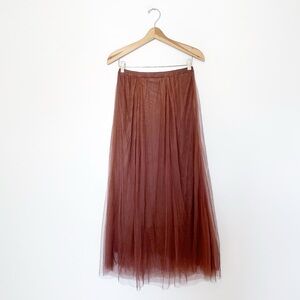 PERUVIAN CONNECTION tulle midi skirt